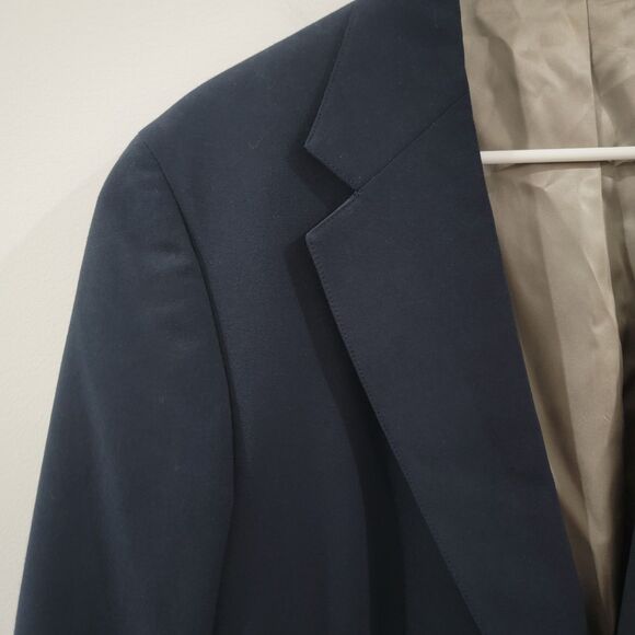 Vintage Polo University Ralph Lauren Mens Blazer Size 44 R Blue Gold Union Made - Picture 3 of 11